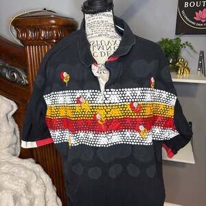 Vintage Rocawear Y2K Streetwear Graphic Dot Stripe Polo Shirt 3XL